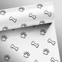 Ver imagem 2 de Papel de Parede Pet Shop Patas Cachorro - Várias Cores - Branco