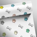 Ver imagem 2 de Papel de Parede Pet Shop Patas Cachorro - Várias Cores - Colorido