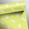 Papel de Parede Pet Shop Patas Cachorro - Várias Cores - Verde claro - 2