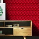 Ver imagem 2 de Papel de Parede Triângulo 3D Classic - Várias Cores - Vermelho
