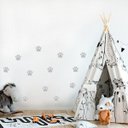 Ver imagem 1 de Adesivo Destacável Patas de Cachorro - Cinza