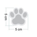 Ver imagem 2 de Adesivo Destacável Patas de Cachorro - Cinza