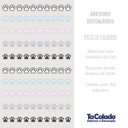 Ver imagem 3 de Adesivo Destacável Patas de Cachorro - Colorido