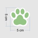 Ver imagem 2 de Adesivo Destacável Patas de Cachorro - Verde