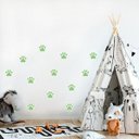 Ver imagem 1 de Adesivo Destacável Patas de Cachorro - Verde