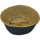 Ver imagem 6 de Cesta com Alça Decorativo em Palha 45cm Preto