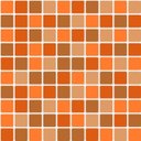 Ver imagem 2 de Papel de Parede Pastilha Clássica Mix - Várias Cores - Laranja