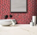 Ver imagem 1 de Papel de Parede Pastilha Clássica Mix - Várias Cores - Vermelho