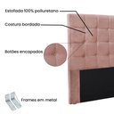 Ver imagem 3 de Cabeceira Cama Box Queen 160 Cm Verona Veludo S04 - D'Rossi