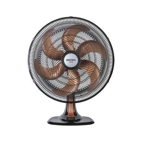 Ventilador de Mesa Ventisol Turbo Oscilante 6 Pás 40cm 220V Bronze
