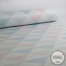 Papel de Parede Triângulo Clear - Azul, Rosa e Cinza - 2