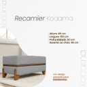 Ver imagem 7 de Puff Recamier Kodama 150 Cm para Sala Quarto Pé de Cama Hall de Entrada Bouclé Premium Luxo