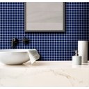 Ver imagem 2 de Adesivo Destacável Pastilha Clássica Azul Marinho - 10 x 10cm - 90 unidades