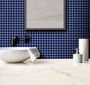 Ver imagem 2 de Adesivo Destacável Pastilha Clássica Azul Marinho - 20 x 20cm - 18 unidades.
