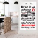 Ver imagem 1 de Adesivo Frase Regras do Lar - 0,58 x 1,00m