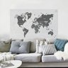 Painel Adesivo Mapa Mundi - 1,16 x 1,90m - 1