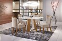 Ver imagem 1 de Sala de Jantar 4 Cadeiras 1,20 X80 - Viggore - Domus Móveis