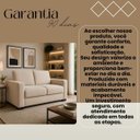 Ver imagem 5 de Sofá 3 Lugares Namoradeira Sala Estar Confortável Recepção Moderno Sofisticado Linho:Linho Bege