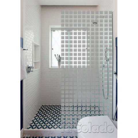 Adesivo Jateado para vidros Quadrado 1,22m - 1,22 x 3,00m