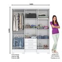 Ver imagem 2 de Guarda Roupa Solteiro Mentor Branco - Briz Móveis