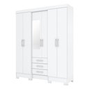 Ver imagem 1 de Guarda Roupa Solteiro Mentor Branco - Briz Móveis