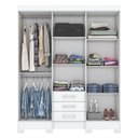 Ver imagem 3 de Guarda Roupa Solteiro Mentor Branco - Briz Móveis