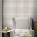 Ver imagem 1 de Papel de Parede Xadrez Soft - Várias Cores - Marrom Claro