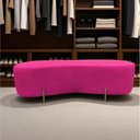 Ver imagem 6 de Puff Decorativo Alana Veludo Rosa Pink