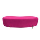 Ver imagem 4 de Puff Decorativo Alana Veludo Rosa Pink