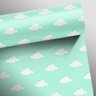 Papel de Parede Nuvens - Verde - 2
