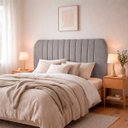 Ver imagem 2 de Cabeceira Estofada Elegante para Cama de Casal 140 Hera Linho