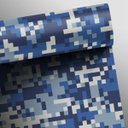 Ver imagem 2 de Papel de Parede Camuflado Pixel - Várias Cores - Azul