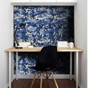 Ver imagem 1 de Papel de Parede Camuflado Pixel - Várias Cores - Azul