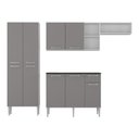 Ver imagem 3 de Armário de Cozinha Compacta Modulada Versatile Multimóveis Mp2302 Branco/lacca Fumê Branco/lacca