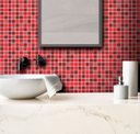 Ver imagem 2 de Adesivo Destacável Pastilha Mix Vermelho - 15 x 15cm - 36 unidades