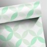 Papel de Parede Círculos Clear - Verde e Cinza - 2