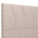 Ver imagem 7 de Cabeceira Cama Box Casal 140 cm Aurora W01 Suede Bege - Lyam Decor