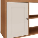 Ver imagem 6 de Rack Sala Tv 42 Sampa 2 Nichos Porta e Prateleiras Cinamomo/off White Blush