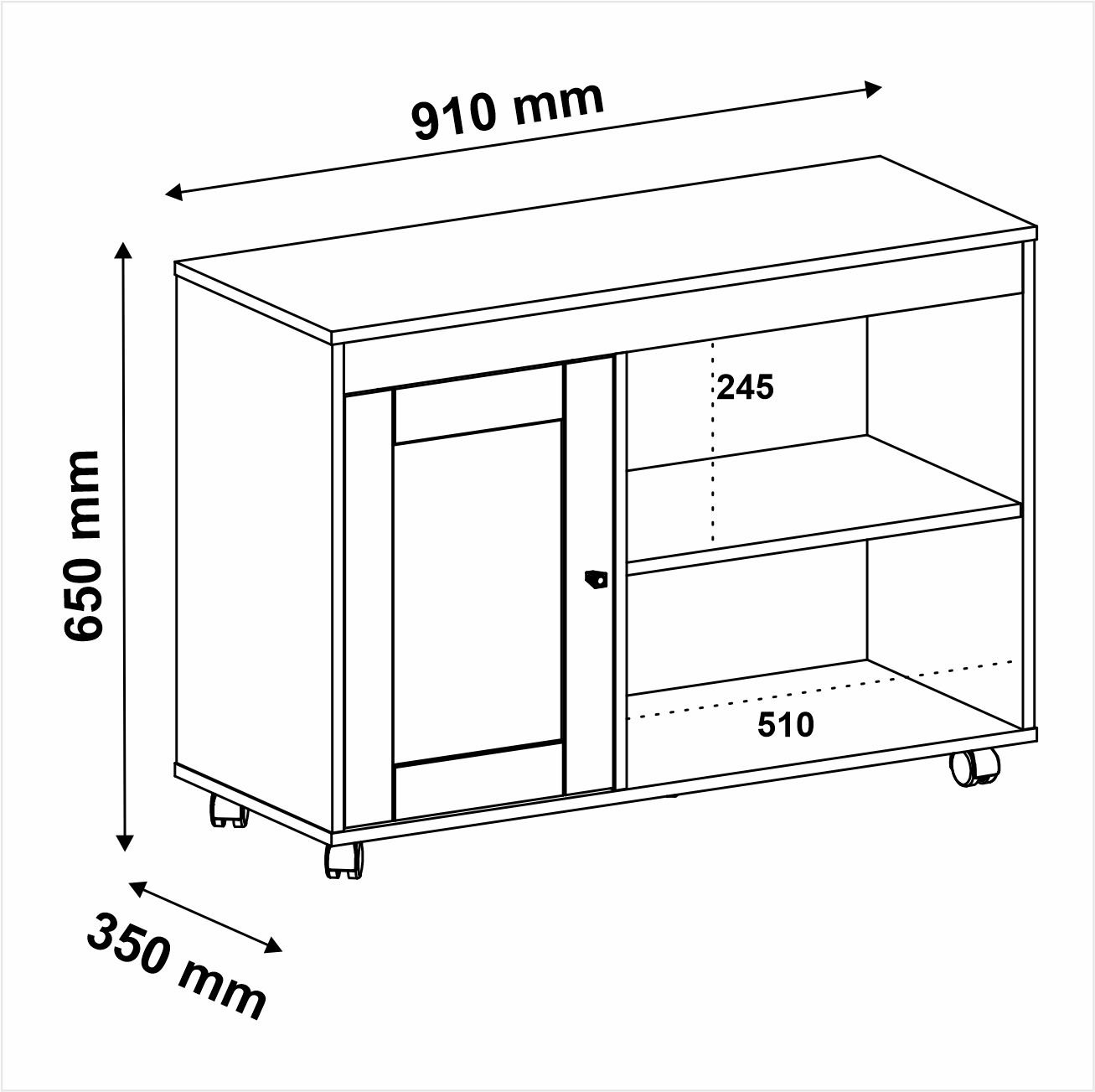 Rack Sala Tv 42 Sampa 2 Nichos Porta e Prateleiras Cinamomo/off White Blush - 4