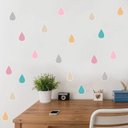 Ver imagem 1 de Adesivo Destacável Gotas - Colorido