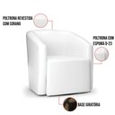 Ver imagem 7 de Poltrona Decorativa Base Giratória Kit 2 Stella Max Sintético Pu D03 - D’Rossi
