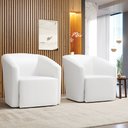 Ver imagem 2 de Poltrona Decorativa Base Giratória Kit 2 Stella Max Sintético Pu D03 - D’Rossi