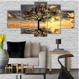 Quadro Decorativo 115x60cm Sala Quarto Arvore da Vida por do Sol - 2 Quadro Decorativo 115x60cm Sala Quarto Arvore da Vida por do Sol - 2