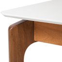 Ver imagem 5 de Mesa de Jantar L160 X P 90 X Alt 77 Portugal em Madeira Maciça e Mdf Natural/branco