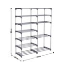 Ver imagem 5 de Sapateira Grande 30 Pares Organizador Quarto 12 Plateleiras