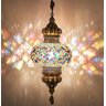 Lustre de Mosaico Turco Autêntico Cores Fantasticos 25 cm Diametro Mosaico – YYTK4500347 - 1