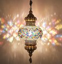 Ver imagem 1 de Lustre de Mosaico Turco Autêntico Cores Fantasticos 25 cm Diametro Mosaico – YYTK4500347