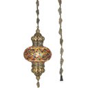 Ver imagem 2 de Lustre de Mosaico Turco Autêntico Cores Fantasticos 25 cm Diametro Mosaico – YYTK4500347