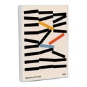 Ver imagem 1 de Quadro Decorativo Geometrico Abstrato Hastes Empilhadas com Moldura Filete