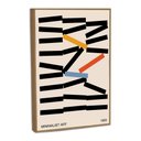 Ver imagem 2 de Quadro Decorativo Geometrico Abstrato Hastes Empilhadas com Moldura Filete